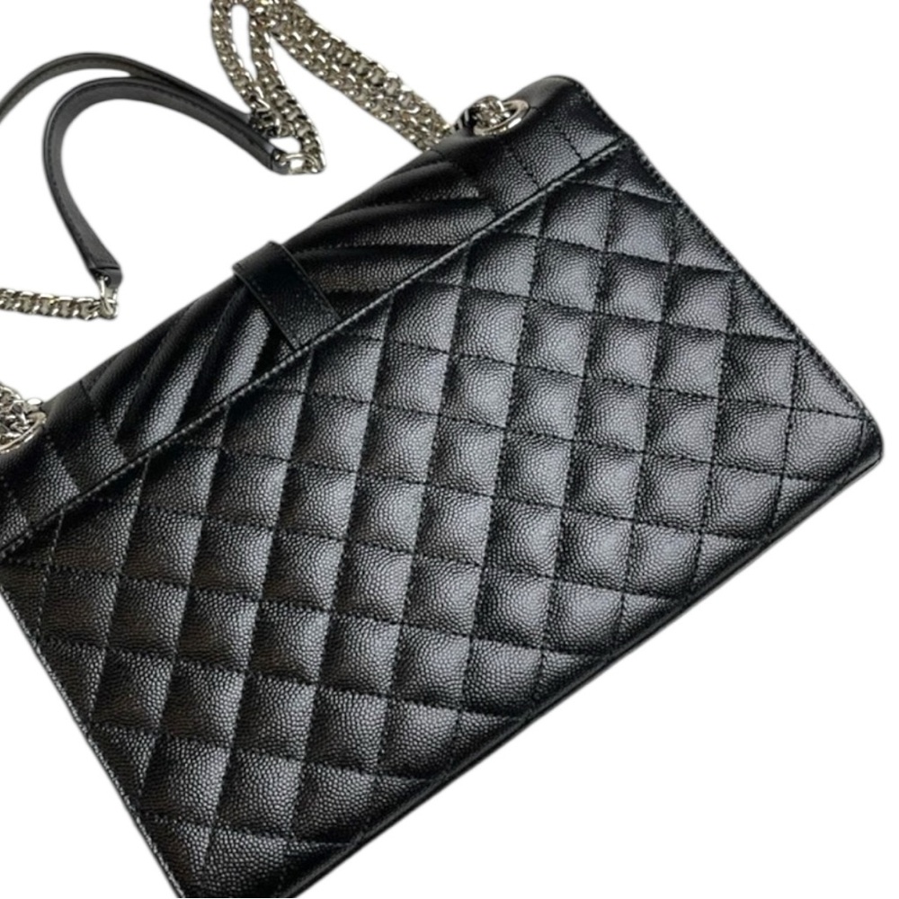 YSL Leather Handbag Chevron - Picture 5 of 9